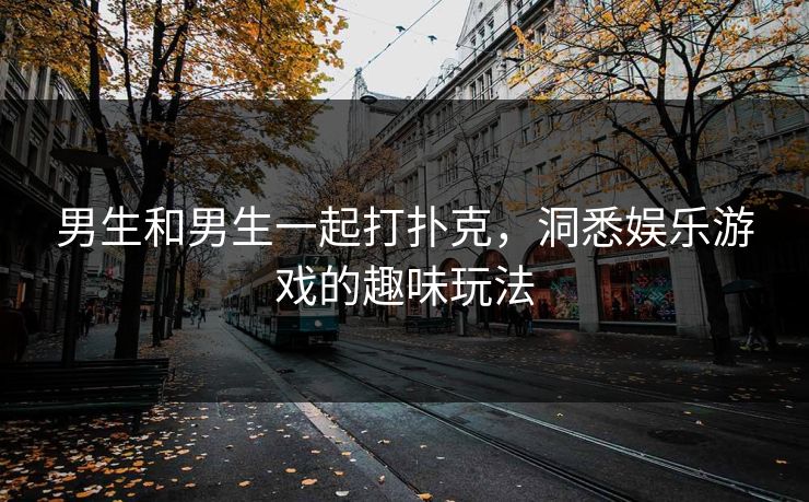 男生和男生一起打扑克，洞悉娱乐游戏的趣味玩法